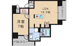 アークリヴェール【7階】の間取り