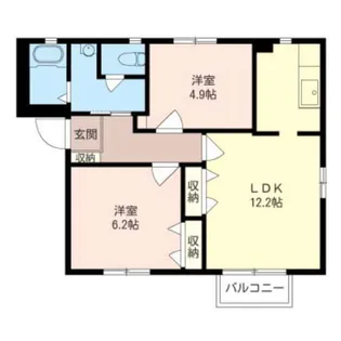 グランドゥールA【1階】の間取り