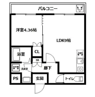 フルセイル南台【4階】の間取り