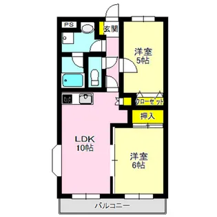 ルミエール中居 壱番館【3階】の間取り