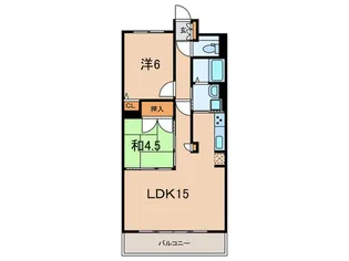 ワコーレヴィータ森北町【3階】の間取り