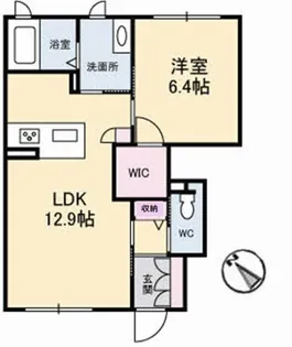 フローラ高須【1階】の間取り
