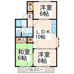 ファミール蓮台寺【1階】の間取り