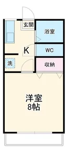 クレセント渡辺C【1階】の間取り