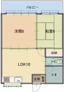 TMマンションII【2階】の間取り