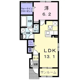 HALO C棟【1階】の間取り