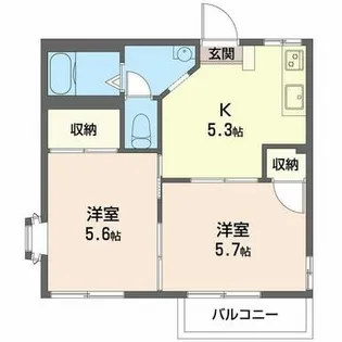 コンフォートハイツ A【2階】の間取り