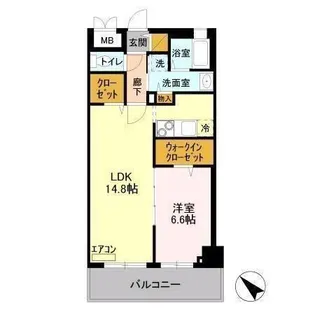 グリーンヒルズ【9階】の間取り