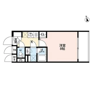 プレール・ドゥーク門前仲町II【3階】の間取り