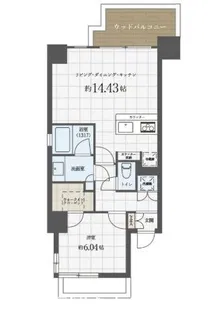 Ropponmatsu View Apartment【3階】の間取り