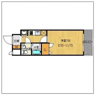 ピュアドーム博多エッセンシア【7階】の間取り