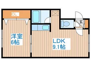 ノ-ス横山【3階】の間取り