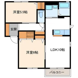 ラヴィアンロ一ズ C棟【1階】の間取り