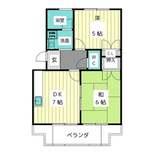 マンション森貢【2階】の間取り