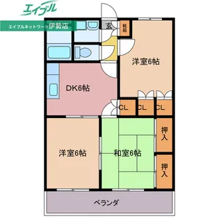 アニバーサリー【2階】の間取り