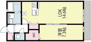 ロワジールB【1階】の間取り