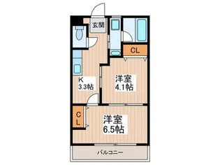 アミスタ【2階】の間取り