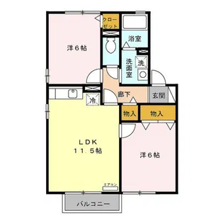 グリーンヒル【2階】の間取り