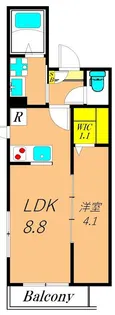 サンベルーガ大森【1階】の間取り
