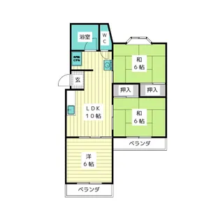 マンション恵【1階】の間取り