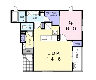 メゾンエインシェント【1階】の間取り