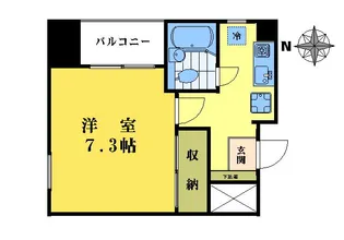 亀田ビル【3階】の間取り