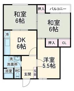 ベルソーレ・ミチI【1階】の間取り