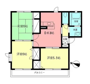 メゾンディアス【2階】の間取り