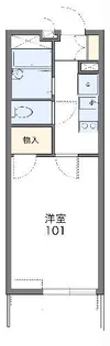 1Kの間取り画像