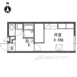 レオパレスアスカ【2階】の間取り