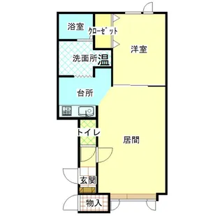 パリティー【1階】の間取り