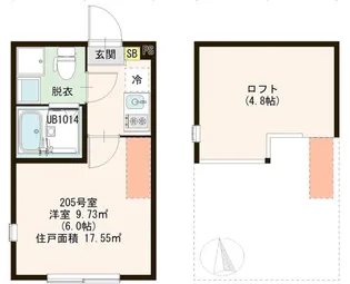 Atelier M 堀切菖蒲園【2階】の間取り