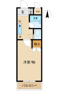 やすらぎ前橋ハイツ【1階】の間取り