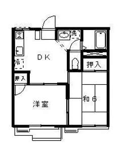 レモンハイツ C棟【2階】の間取り