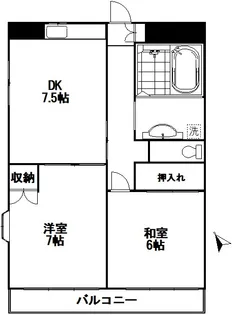 サングレース千歳台【3階】の間取り
