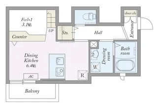 TSK大崎【2階】の間取り
