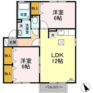 カリーノKII【2階】の間取り