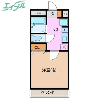 メゾンパンセ【2階】の間取り