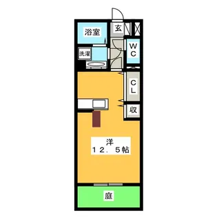 リヴェール八剣【1階】の間取り