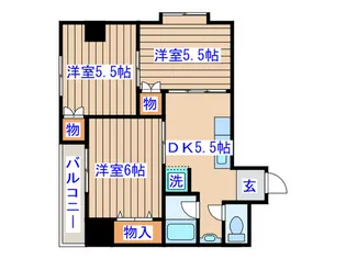 協陽ハイツ【4階】の間取り