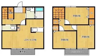 静岡県浜松市中央区十軒町【一戸建】の間取り