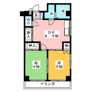 コーポ賀城園【3階】の間取り