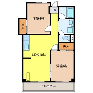 トヨダビル【2階】の間取り