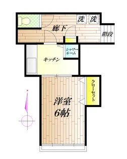 東京都目黒区東が丘1【アパート】の間取り