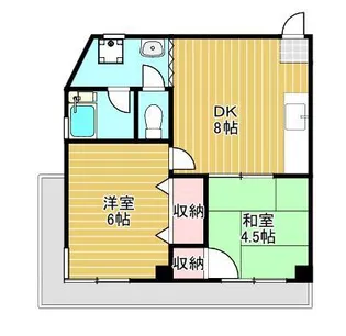 2DKの間取り画像