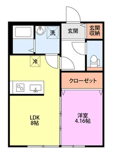アマン浜浦【1階】の間取り