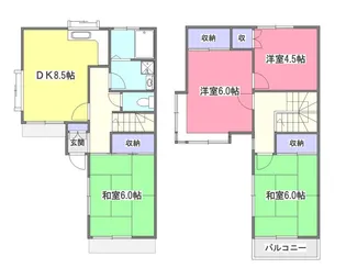 東京都清瀬市梅園2【一戸建】の間取り