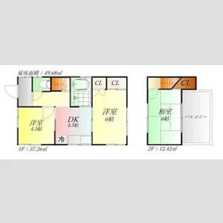 神奈川県横浜市泉区中田北3【一戸建】の間取り