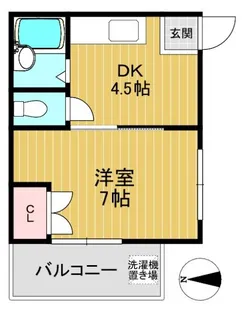京都府長岡京市長法寺川原谷【マンション】の間取り