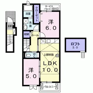 クアトロ・アロース【2階】の間取り